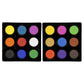 Jack Richeson Mini Tempera Cakes in Two Trays, Various Brilliant Colors, Set of 18