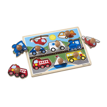 Melissa &Amp; Doug Vehicles Jumbo Knob Puzzle