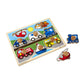 Melissa &Amp; Doug Vehicles Jumbo Knob Puzzle