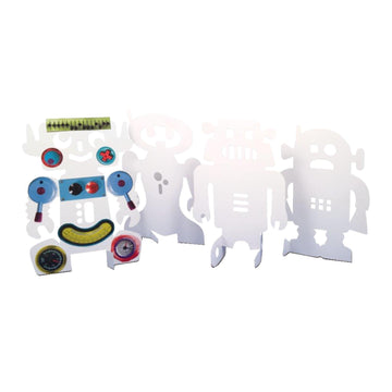 Roylco Stand-Up Robots, 8 x 11 Inches, Pack of 24