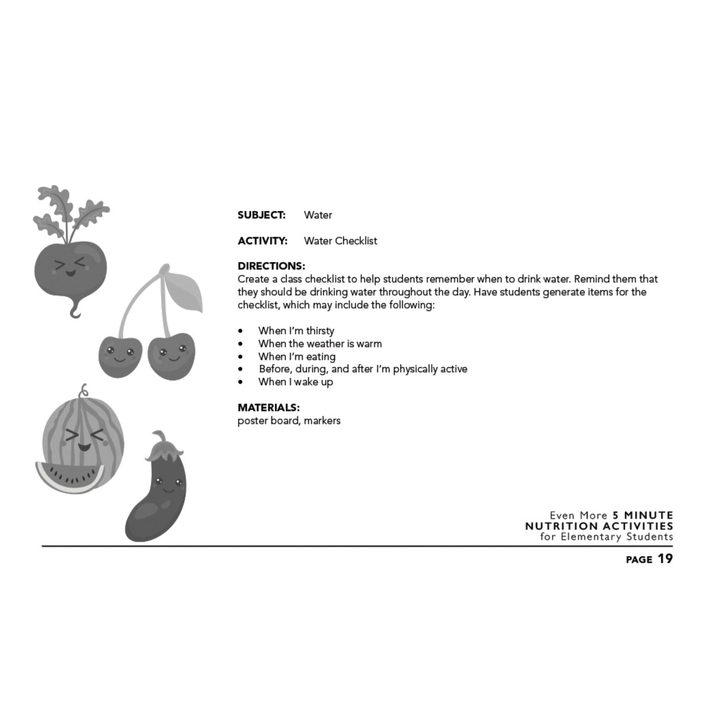 Even More 5 Minute Nutrition Activities For Elementary Students, Spiral Bound