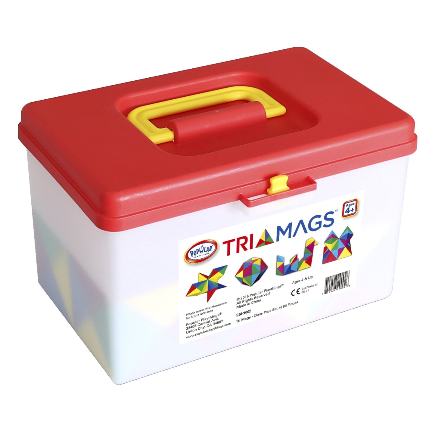 Popular Playthings, Tri Mags Manipulatives Class Pack, Set Of 96