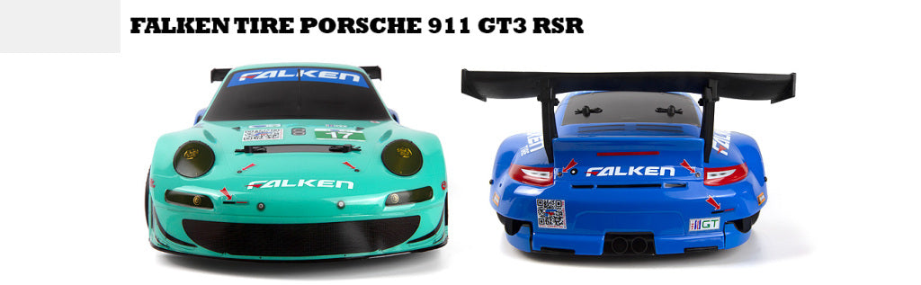 HPI Racing Sport 3 Porsche 911 GT3 RSR Falken RTR – 1/10 Brushed On-Road Scale RC Car