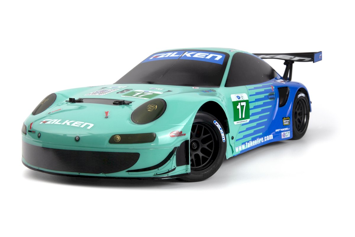 HPI Racing Sport 3 Flux Porsche 911 GT3 RSR Falken RTR – 1/10 Brushless On-Road Scale RC Car