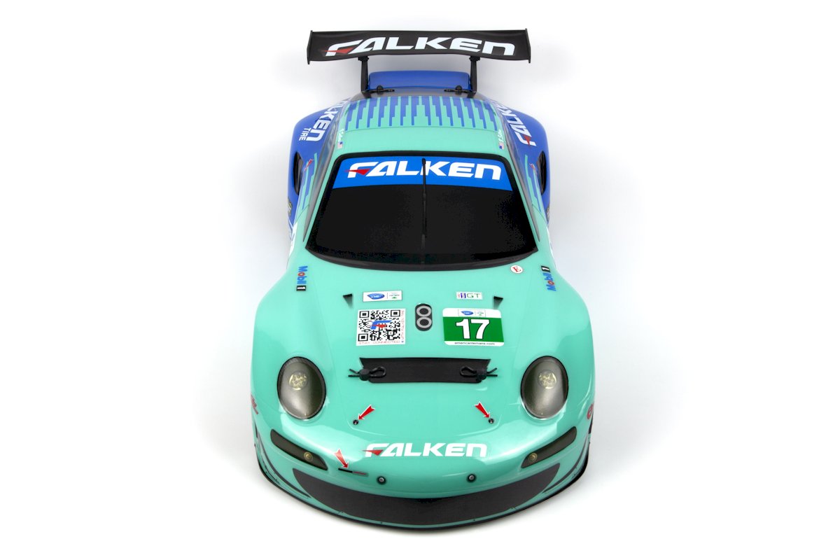 HPI Racing Sport 3 Flux Porsche 911 GT3 RSR Falken RTR – 1/10 Brushless On-Road Scale RC Car