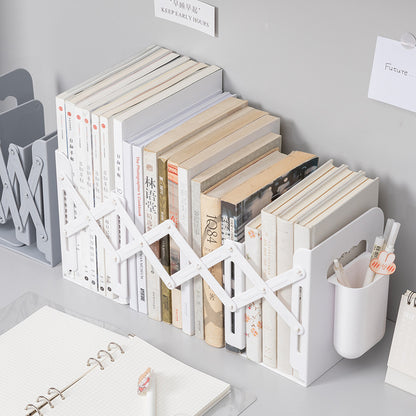 Retractable Book Stand Creative Student Bookshelf Book Holder Stretching Book Shelf Shrinking Book Shelf ins