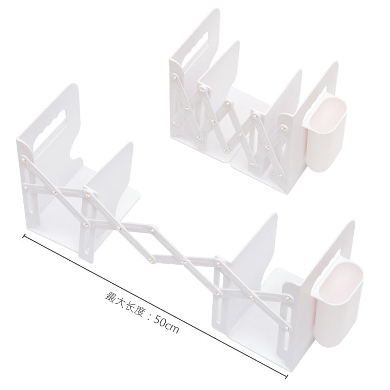 Retractable Book Stand Creative Student Bookshelf Book Holder Stretching Book Shelf Shrinking Book Shelf ins