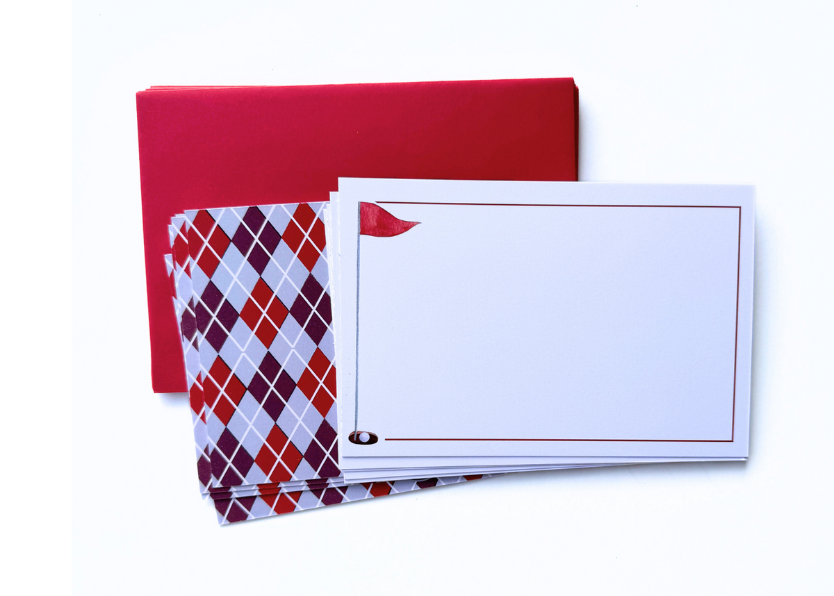 Golfing Notecard Set