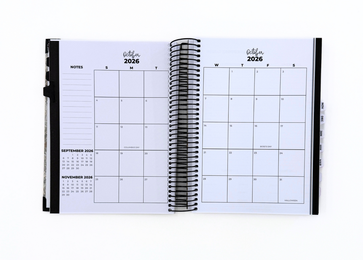 2026-2027 Black Leather Look Daily Basic Bundle