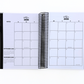 2026-2027 Black Leather Look Daily Planner