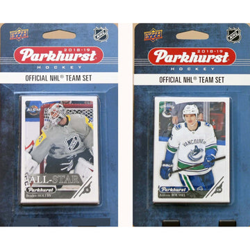 Nhl Vancouver Canucks 2018-19 Parkhurst Team Set And An All-Star Set