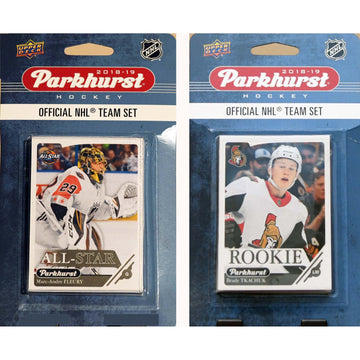Nhl Ottawa Senators 2018-19 Parkhurst Team Set And An All-Star Set