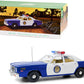 1975 Plymouth Fury ''Osage County Sheriff'' Blue And White 1/18 Diecast Model Car By Greenlight