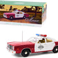 1977 Dodge Monaco ''Finchburg County Sheriff'' Burgundy And White 1/18 Diecast Model Car By Greenlight