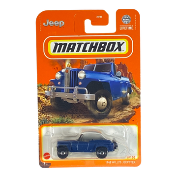 Blue Matchbox 1948 Willys Jeepster | Matchbox Series 10/100