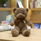 Wholesale Color Bear Wedding Grasping Machine Doll Plush Toy Doll Doll Ribbon Scarf Collar Bear