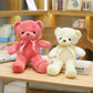 Wholesale Color Bear Wedding Grasping Machine Doll Plush Toy Doll Doll Ribbon Scarf Collar Bear