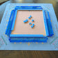 Sapphire Royal Mahjong Mat - PREORDER - 33 x 33 - Ships Rolled