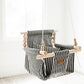 Indoor High Back Baby & Toddler Swing-Classic Black White Stripe