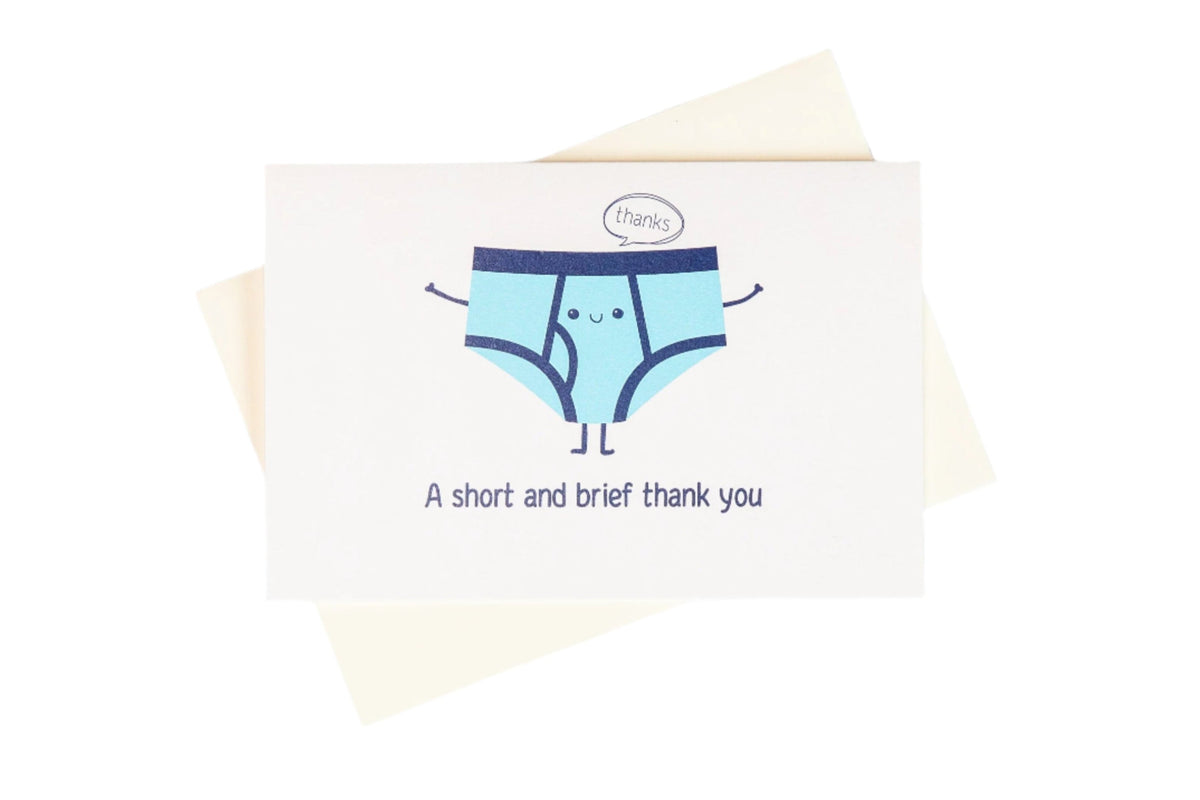 Brief Thank You Greeting Card