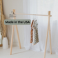 Wooden dress rack /toddler clothes rack