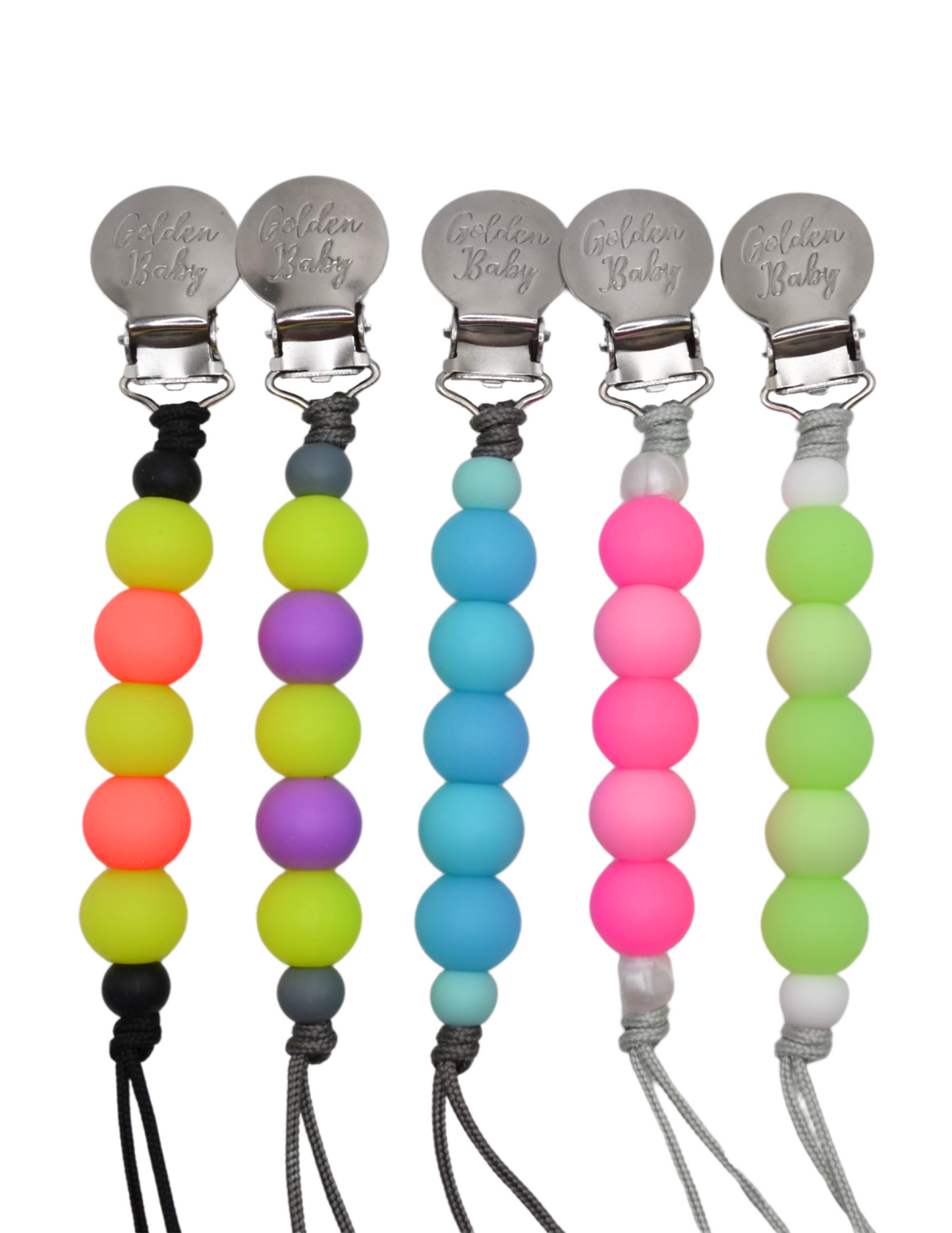 Glow in the Dark Pacifier Clip // Blue