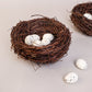 Handmade Bird Nest with Realistic Eggs — Natural Decor or Companion for Hand-Carved Bird Figures