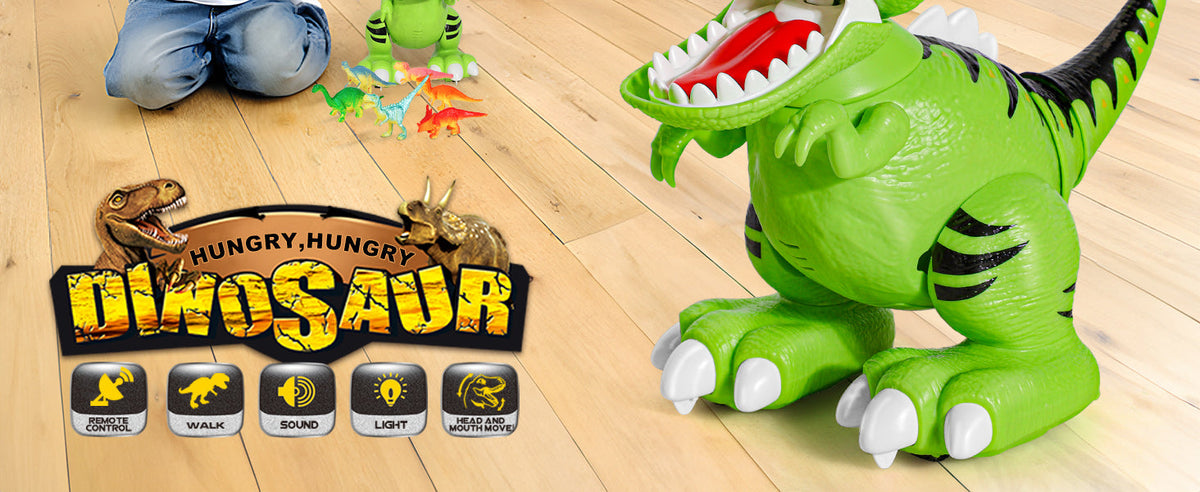 Dino-Motion Features RC Smart Dinosaur Robot - Interactive & Fun Learning
