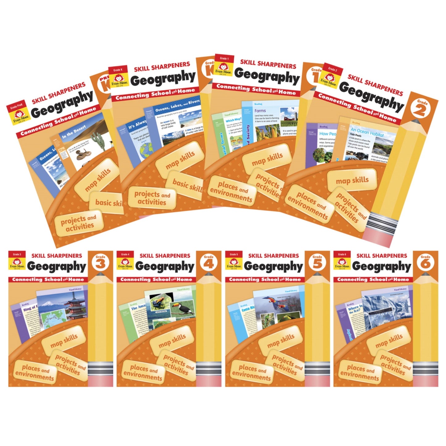 Evan-Moor Skill Sharpeners: Geography, Grade K