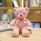 Wholesale Color Bear Wedding Grasping Machine Doll Plush Toy Doll Doll Ribbon Scarf Collar Bear