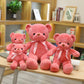 Wholesale Color Bear Wedding Grasping Machine Doll Plush Toy Doll Doll Ribbon Scarf Collar Bear