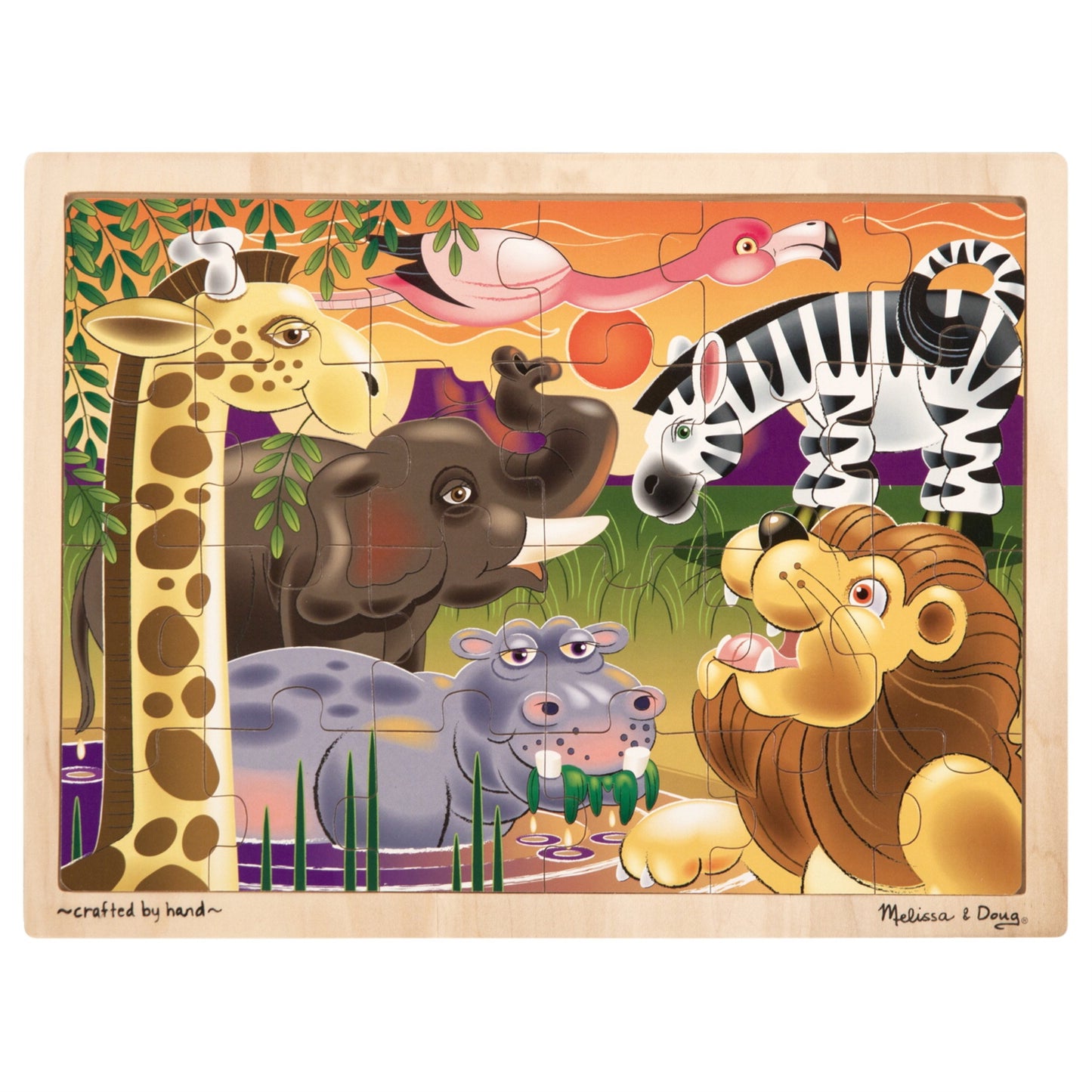 African Plains Wooden Jigsaw Puzzle - 24 Pieces