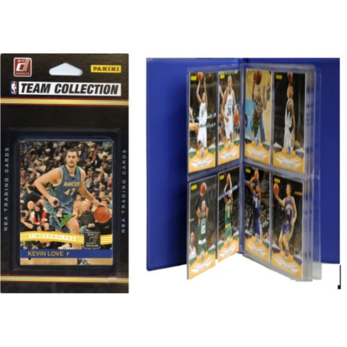 Nba Minnesota Timberwolves Licensed 2010-11 Donruss Team Set Plus Storage Album