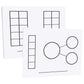 Didax Educational Resources Write-On Wipe-Off Five and Ten-Frame Mats, Set of 10
