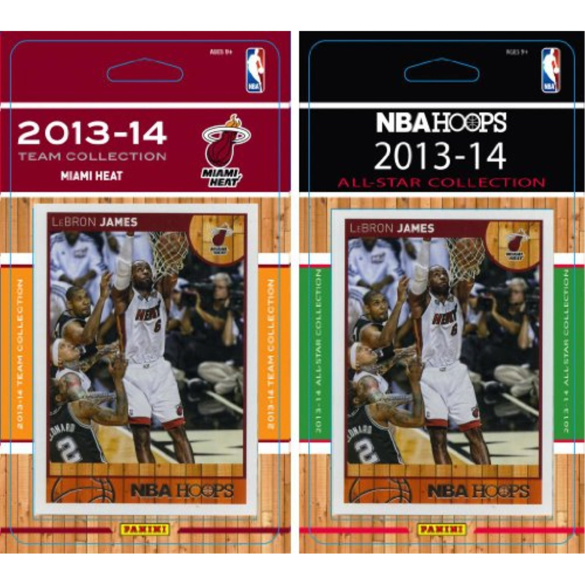 NBA Miami Heat Licensed 201314 Hoops Team Set Plus 201324 Hoops AllStar Set