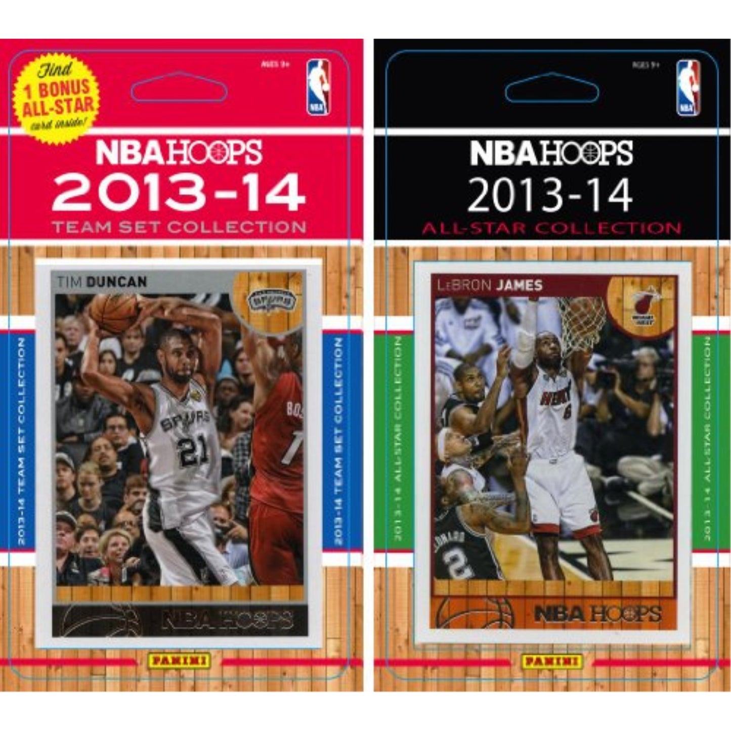 NBA San Antonio Spurs Licensed 2013-14 Hoops Team Set Plus 2013-24 Hoops All-Star Set