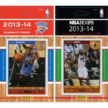Nba Oklahoma City Thunder Licensed 2013-14 Hoops Team Set Plus 2013-24 Hoops All-Star Set