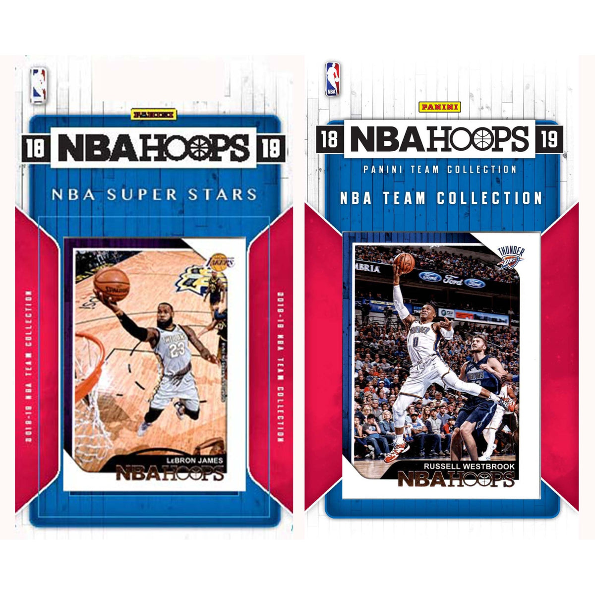 NBA Oklahoma City Thunder Licensed 201819 Hoops Team Set Plus 201819 Hoops AllStar Set