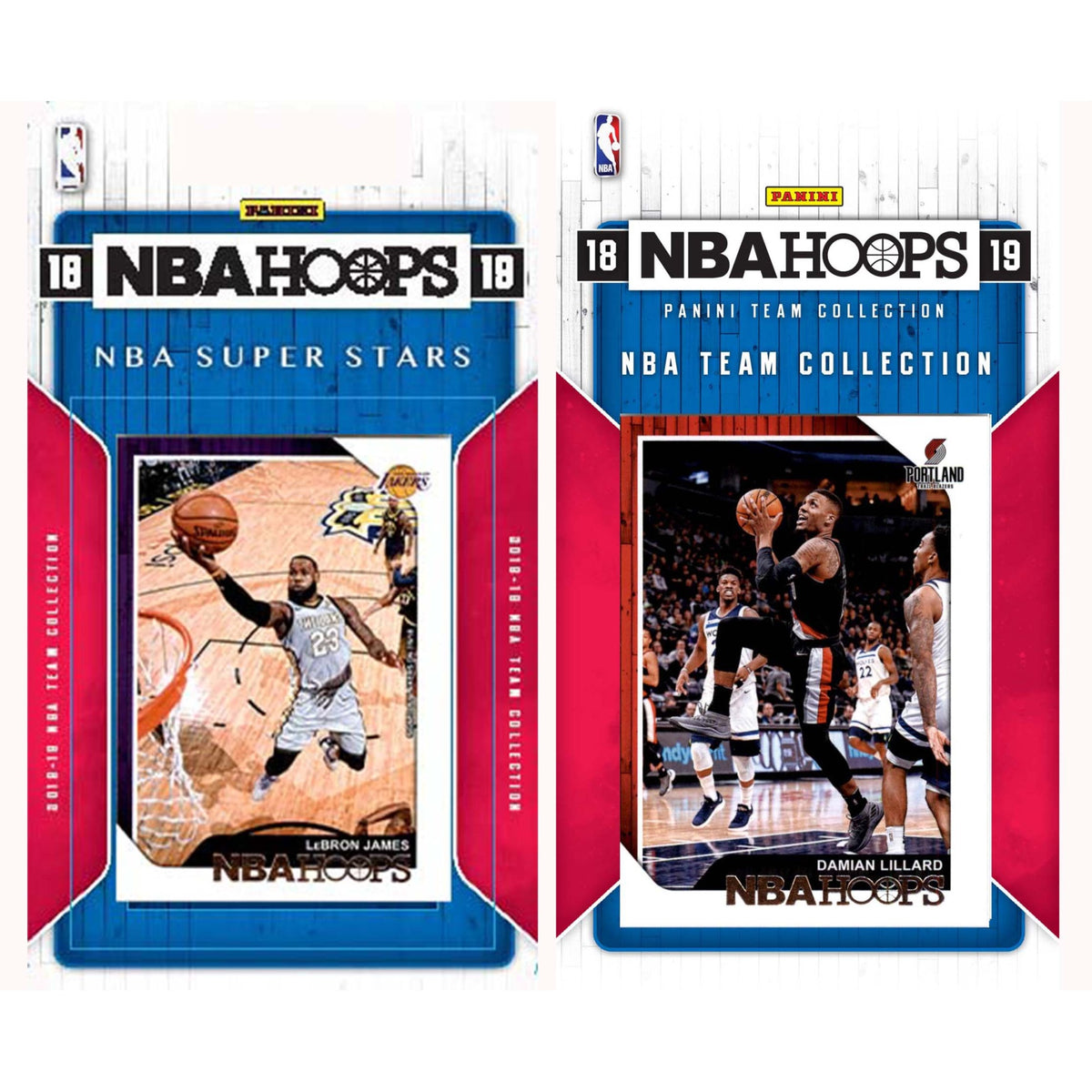 NBA Portland Trail Blazers Licensed 201819 Hoops Team Set Plus 201819 Hoops AllStar Set