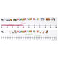 Si Manufacturing Number Line, 0 To 10 And 0 To 30, Set Of 15