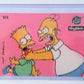 Simpsons Trading Card - 1993 #W8 Homer Strangles Bart (Wiggle)