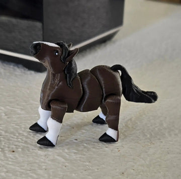 Articulated Horse Keychain V1 (KEC3D)