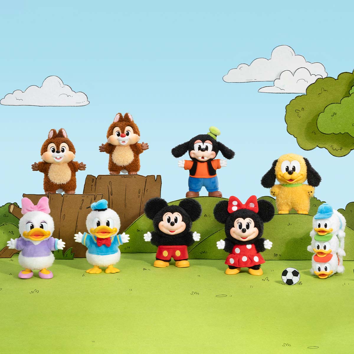 [IN STOCK] POPMART Mickey Family Cute Together Keychain Series Figures