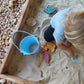 Silicone Sand bucket with toys and shovel