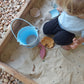 Silicone Sand bucket with toys and shovel