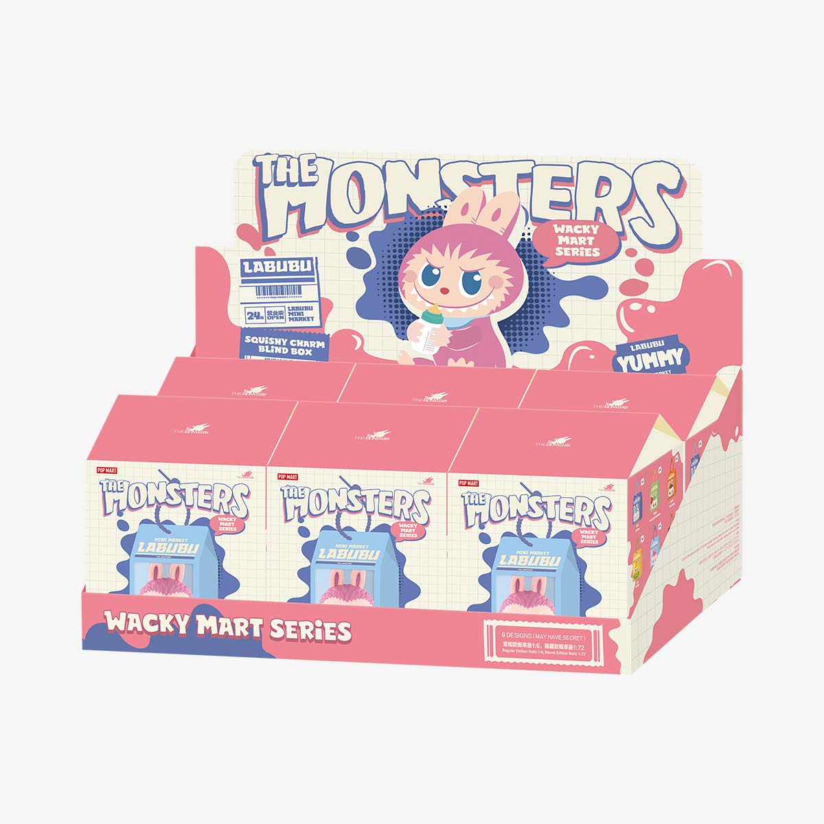 [In Stock] POPMART Wacky Mart Series-Pinch Pendant Squishy Charm Blind Box (SEALED)