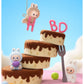 Pop Mart Labubu Pin for Love Series Blind Box (N-Z) Blue