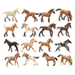 Cross-border Solid Simulation Horse Model Toy Quart Horse White Horse Pony Scene Accessories Children's Toys Early Education