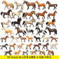 Cross-border Solid Simulation Horse Model Toy Quart Horse White Horse Pony Scene Accessories Children's Toys Early Education