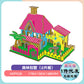 diy hut assembled small house model children's puzzle handmade three-dimensional jigsaw puzzle stall children's toys